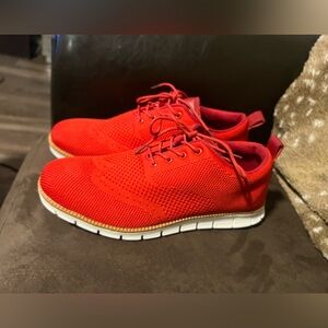 Frank Vanucci knit wingtip lace up oxfords size 8